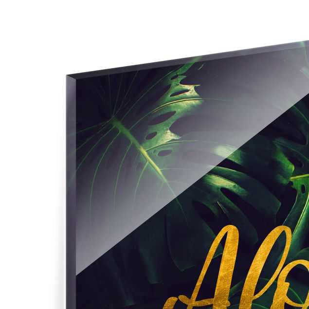 Glasbild - Dschungel - Aloha Paradise - Hochformat 4:3
