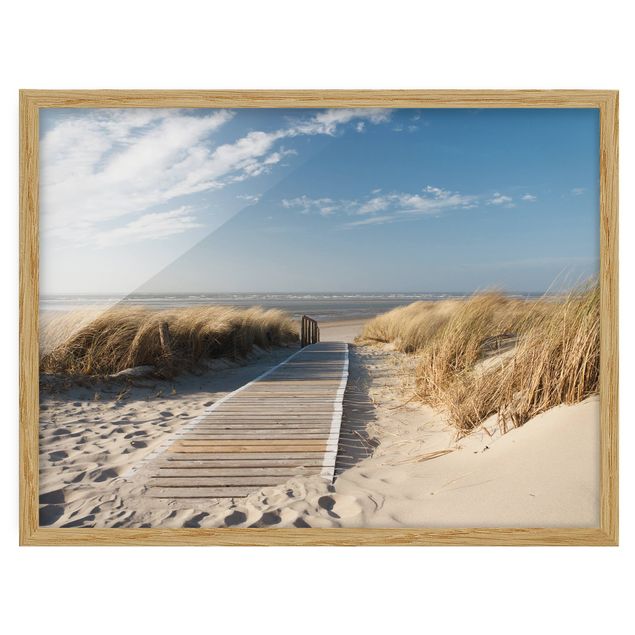 Bild mit Rahmen - Ostsee Strand - Querformat 3:4