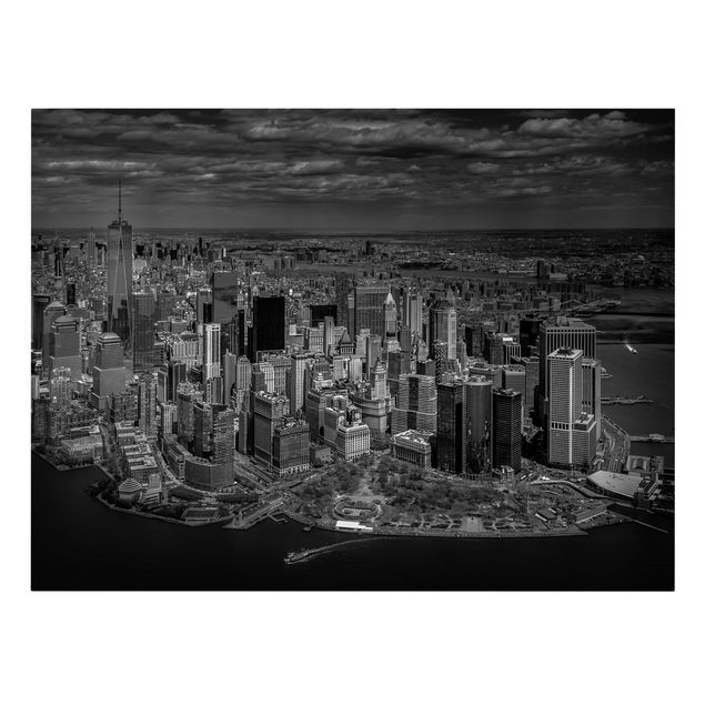 Leinwandbild - New York - Manhattan aus der Luft - Querformat 3:4