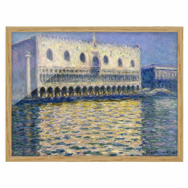 Bild mit Rahmen - Claude Monet - Dogenpalast - Querformat 3:4