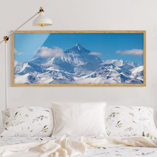Bild mit Rahmen - Mount Everest - Panorama Querformat