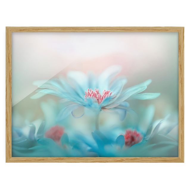 Bild mit Rahmen - Zarte Blüten in Pastell - Querformat 3:4