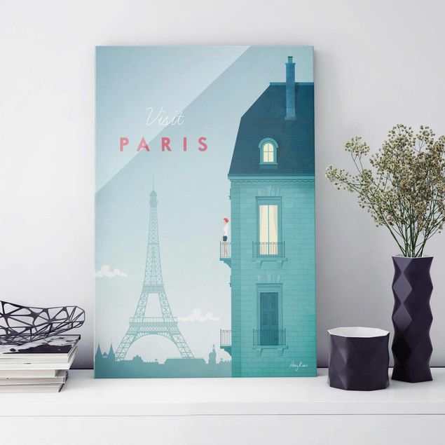 Magnettafel Glas Reiseposter - Paris