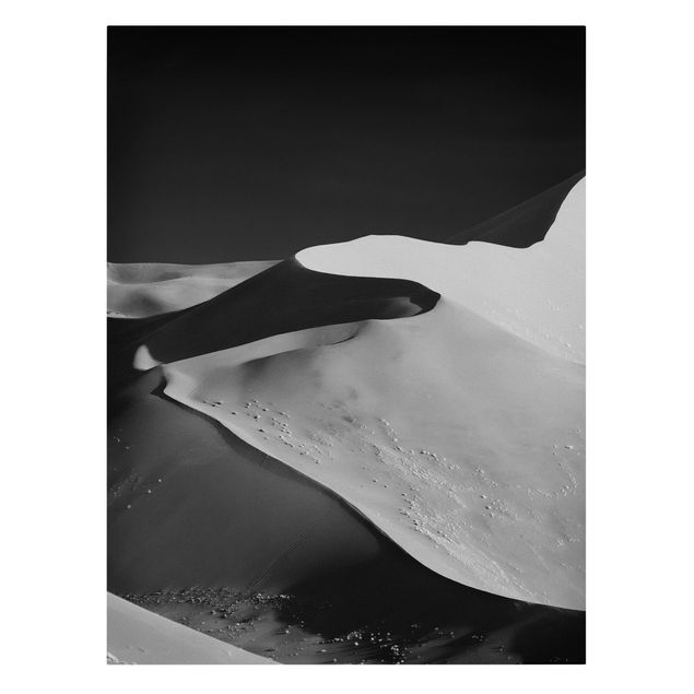 Leinwandbild - Wüste - Abstrakte Dünen - Hochformat 4:3