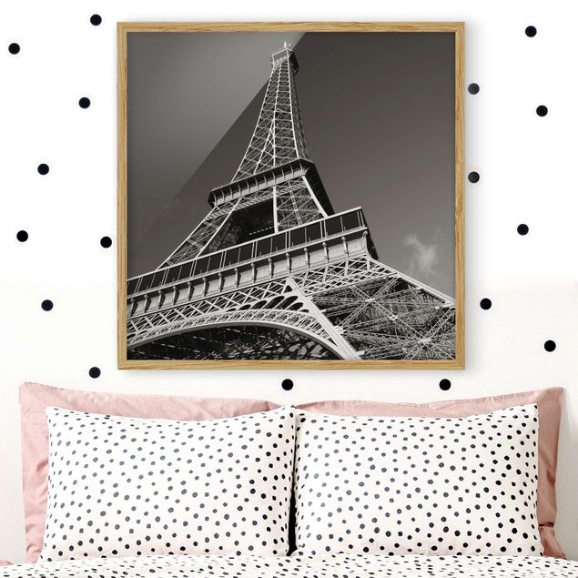 Bild mit Rahmen - Eiffelturm - Quadrat 1:1