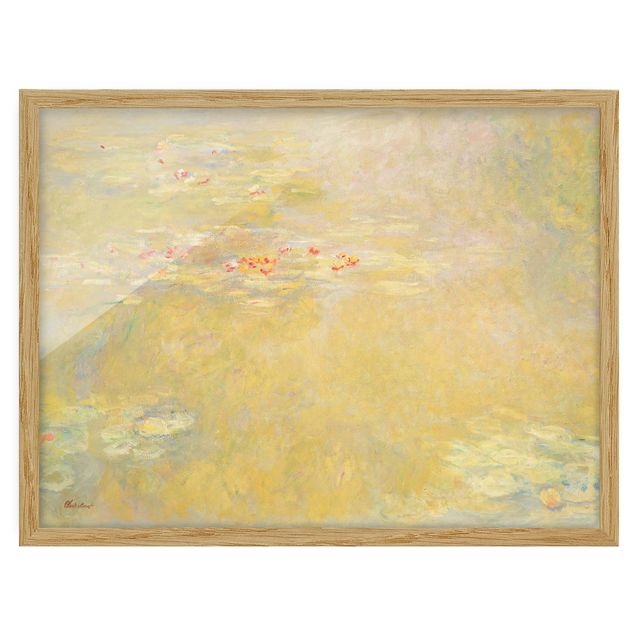 Bild mit Rahmen - Claude Monet - Seerosenteich - Querformat 3:4