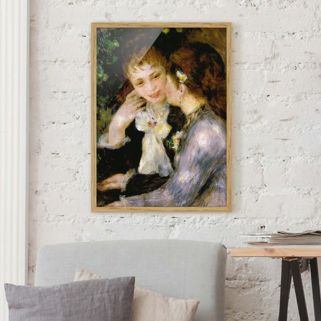 Bild mit Rahmen - Auguste Renoir - Bekenntnisse - Hochformat 3:4