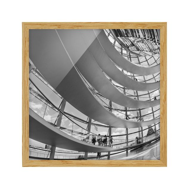 Bild mit Rahmen - Im Berliner Reichstag II - Quadrat 1:1