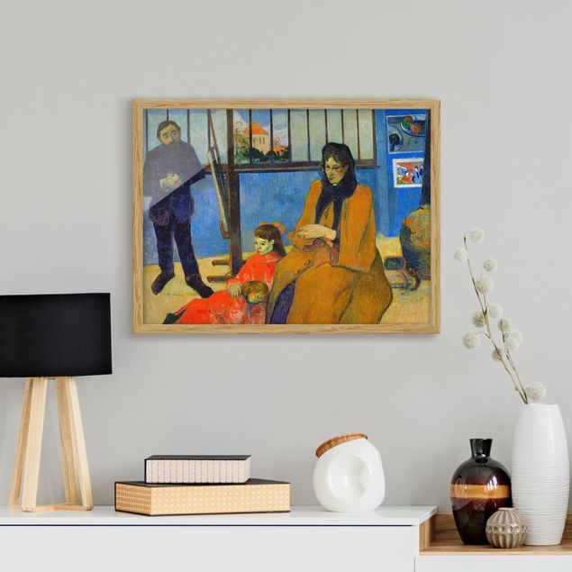 Bild mit Rahmen - Paul Gauguin - Familie Schuffenecker - Querformat 3:4
