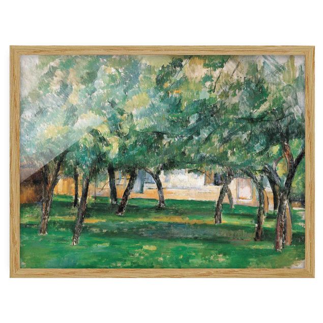 Bild mit Rahmen - Paul Cézanne - Gehöft Normandie - Querformat 3:4