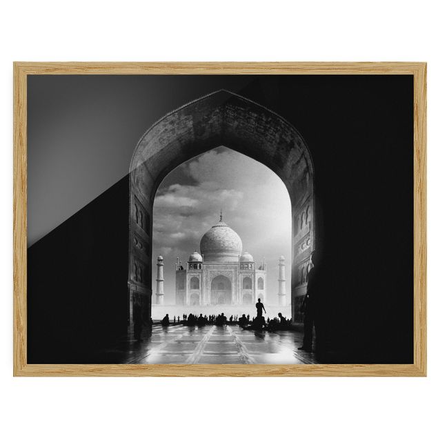 Bild mit Rahmen - Das Tor zum Taj Mahal - Querformat 3:4