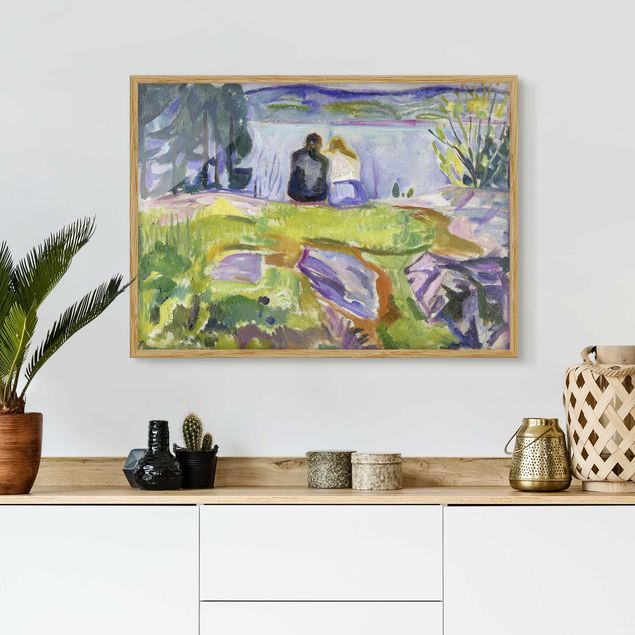 Bild mit Rahmen - Edvard Munch - Frühling - Querformat 3:4