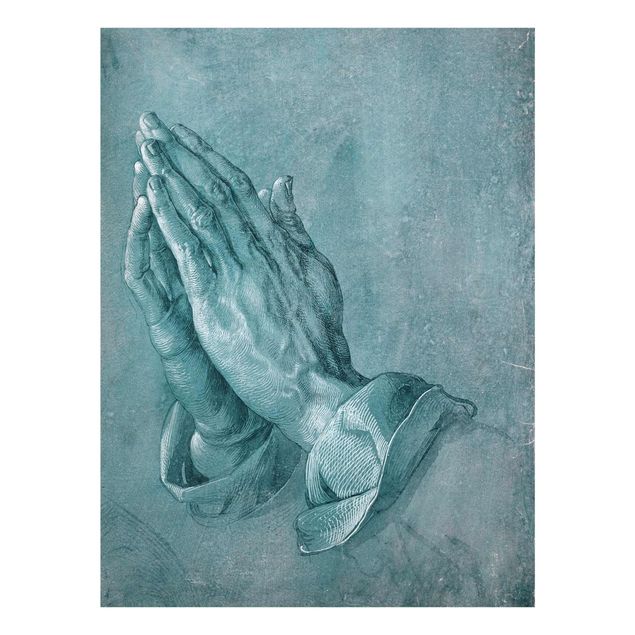 Glasbild - Albrecht Dürer - Studie zu Betende Hände - Hochformat 4:3