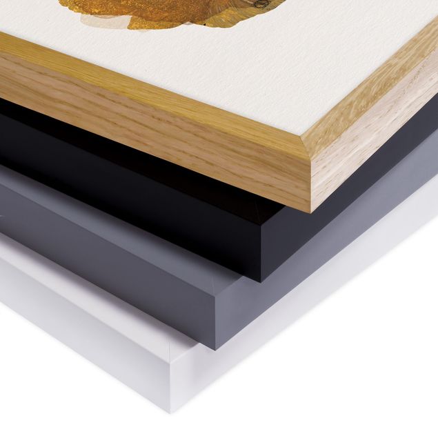Bild mit Rahmen - Wasserfarben - Gustav Klimt - Adele Bloch-Bauer I - Hochformat 4:3