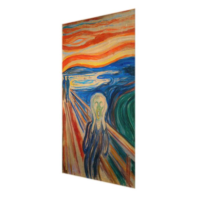 Glasbild - Edvard Munch - Der Schrei - Hochformat 3:2