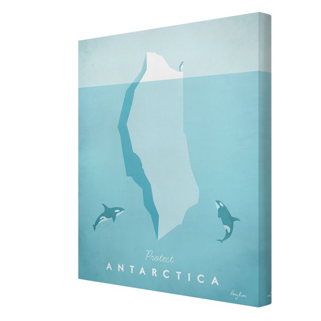 Leinwandbild - Reiseposter - Antarktis - Hochformat 4:3