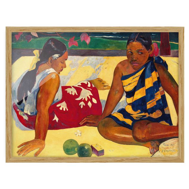 Bild mit Rahmen - Paul Gauguin - Frauen von Tahiti - Querformat 3:4