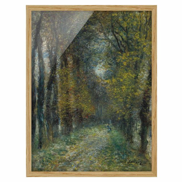 Bild mit Rahmen - Auguste Renoir - Die Allee - Hochformat 3:4