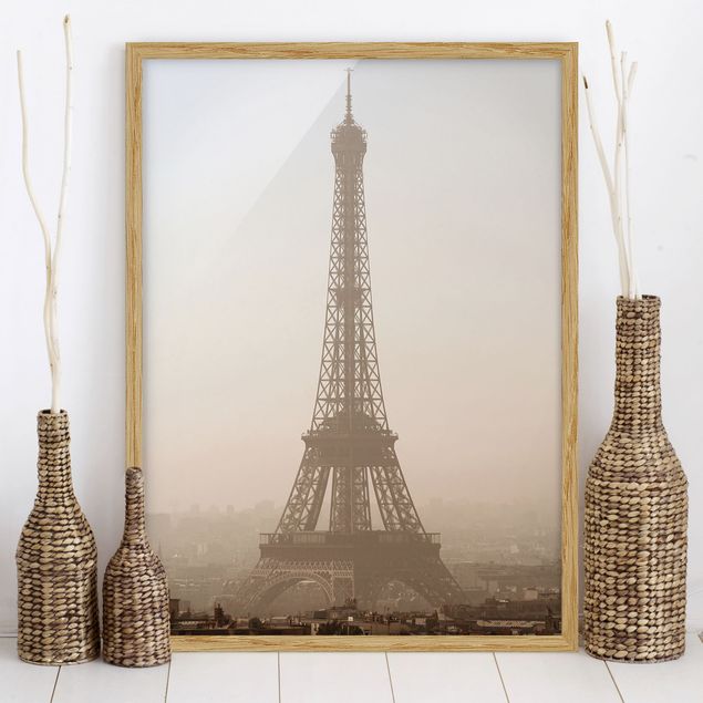 Bild mit Rahmen - Tour Eiffel - Hochformat 3:4