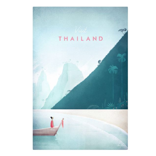 Leinwandbild - Reiseposter - Thailand - Hochformat 3:2