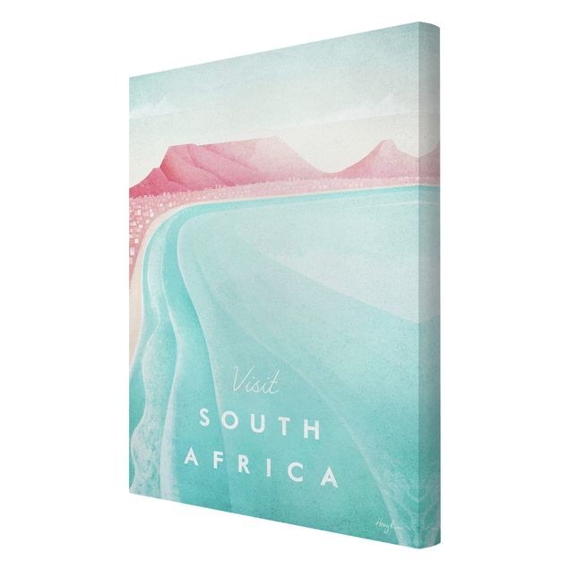 Leinwandbild - Reiseposter - Südafrika - Hochformat 3:2