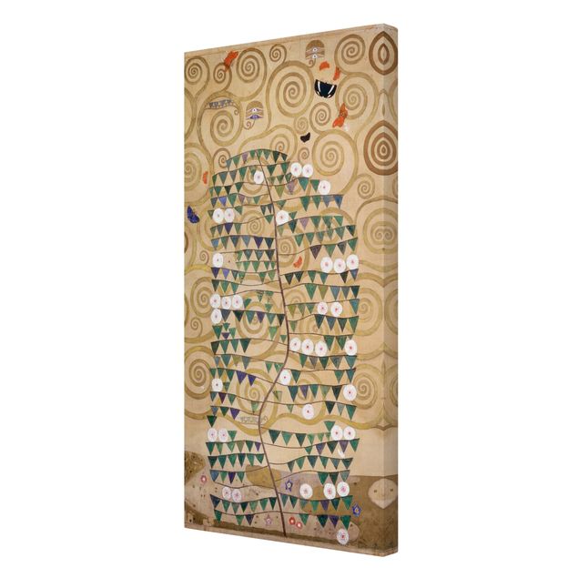 Leinwandbild - Gustav Klimt - Entwurf für den Stocletfries - Hochformat 2:1