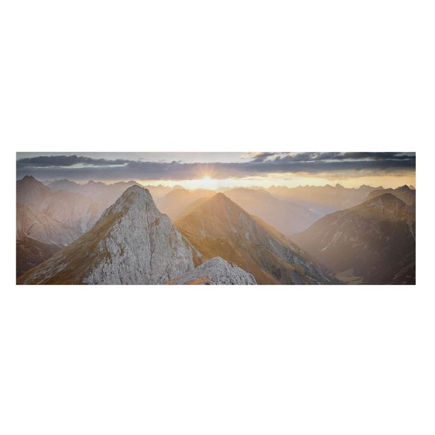 Leinwandbild - Lechtaler Alpen - Panorama 1:3