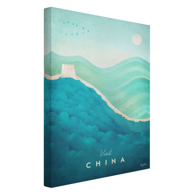 Leinwandbild - Reiseposter - China - Hochformat 3:2