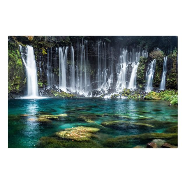 Leinwandbild - Shiraito Wasserfall - Querformat 3:2