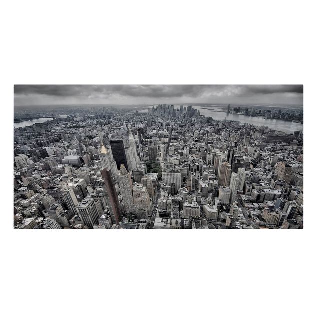 Leinwandbild - Blick über Manhattan - Querformat 1:2
