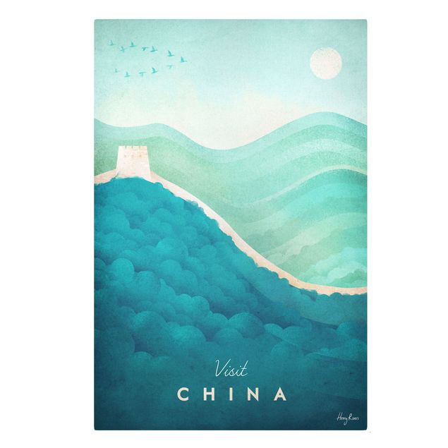Leinwandbild - Reiseposter - China - Hochformat 3:2