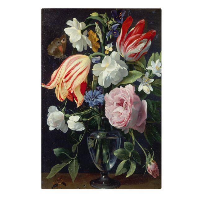 Leinwandbild - Daniel Seghers - Vase mit Blumen - Hochformat 3:2