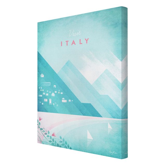 Leinwandbild - Reiseposter - Italien - Hochformat 3:2