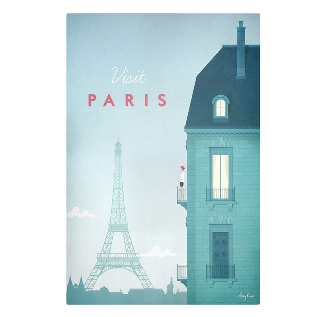 Leinwandbild - Reiseposter - Paris - Hochformat 3:2