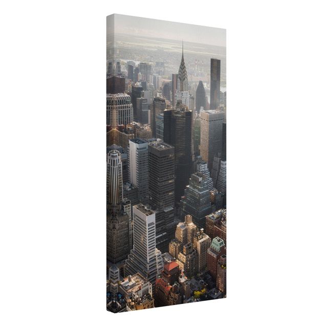 Leinwandbild - Vom Empire State Building Upper Manhattan NY - Hochformat 2:1