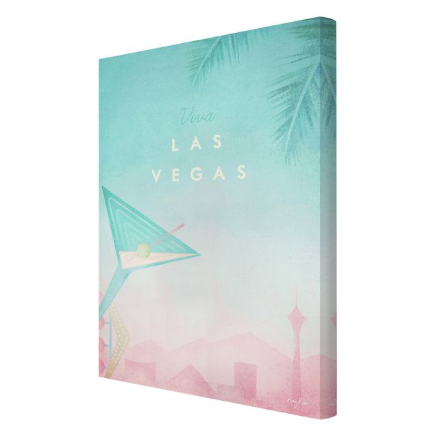 Leinwandbild - Reiseposter - Viva Las Vegas - Hochformat 3:2