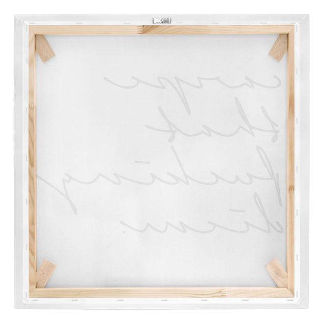 Leinwandbild - Carpe Diem Kalligrafie - Quadrat 1:1