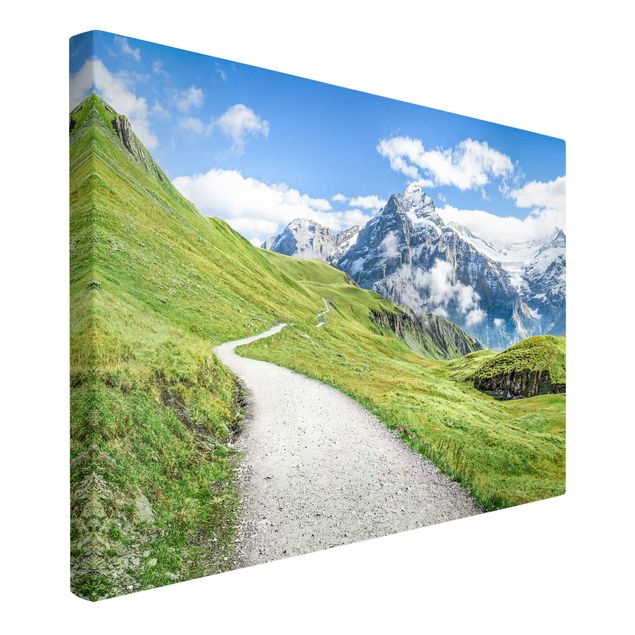 Leinwandbild - Grindelwald Panorama - Querformat 3:2