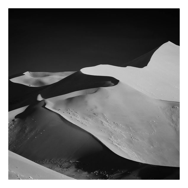 Leinwandbild - Wüste - Abstrakte Dünen - Quadrat 1:1