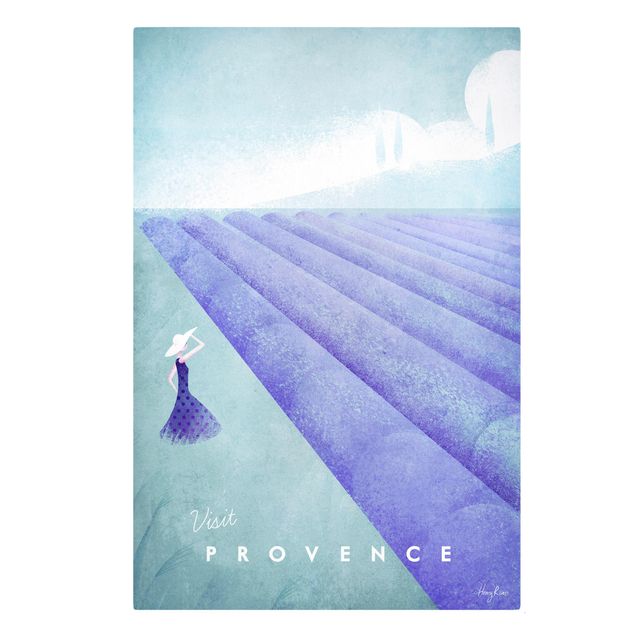 Leinwandbild - Reiseposter - Provence - Hochformat 3:2