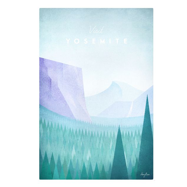 Leinwandbild - Reiseposter - Yosemite Park - Hochformat 3:2