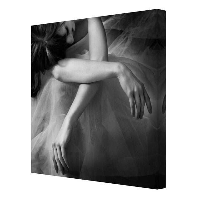 Leinwandbild - Die Hände einer Ballerina - Quadrat 1:1