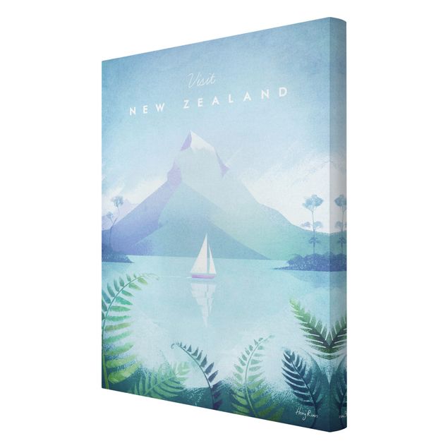 Leinwandbild - Reiseposter - Neuseeland - Hochformat 3:2