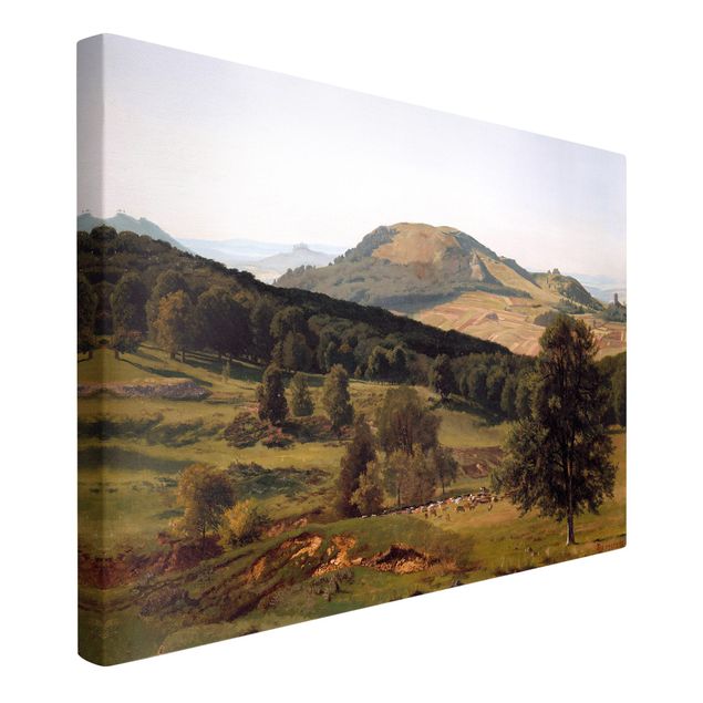 Leinwandbild - Albert Bierstadt - Berg und Tal - Quer 3:2