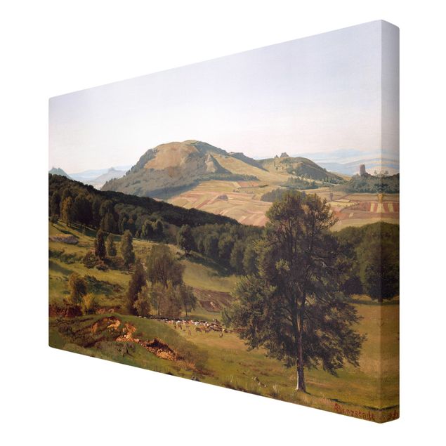 Leinwandbild - Albert Bierstadt - Berg und Tal - Quer 3:2
