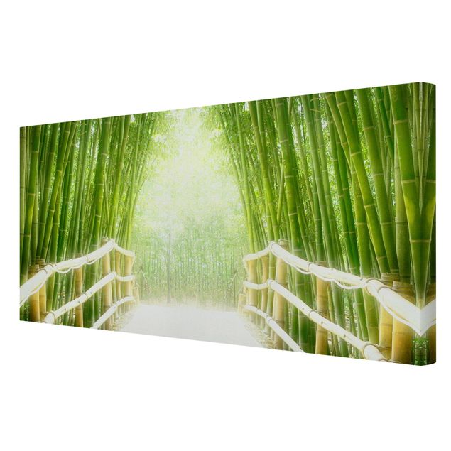 Leinwandbild - Bamboo Way - Quer 2:1