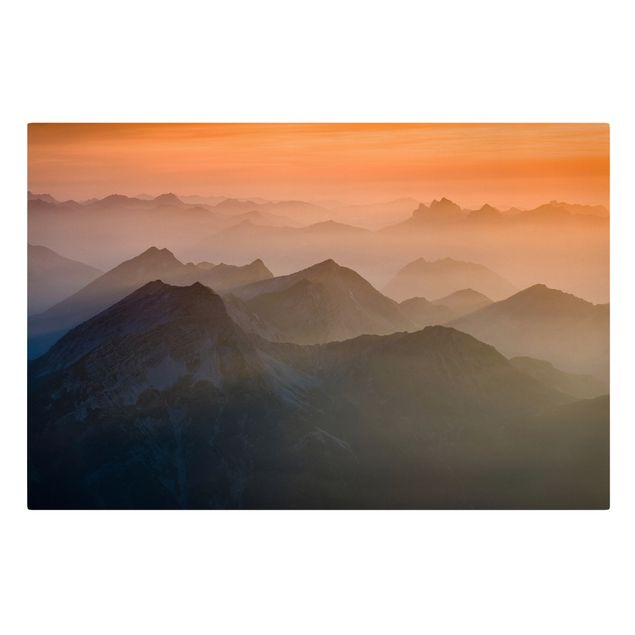 Leinwandbild - Blick von der Zugspitze - Quer 3:2