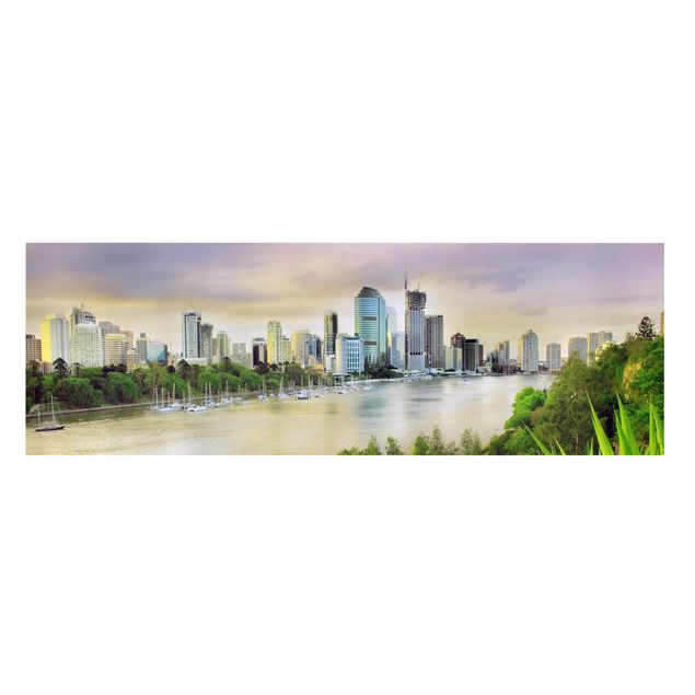Leinwandbild - Brisbane - Panorama Quer