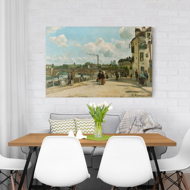 Leinwandbild - Camille Pissarro - Ansicht von Pontoise - Quer 3:2