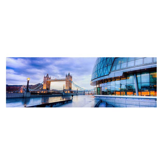 Leinwandbild - Cityhall London - Panorama Quer